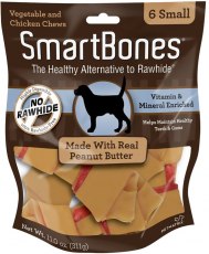 SmartBones Mantequilla de Maní Small - 3 pk